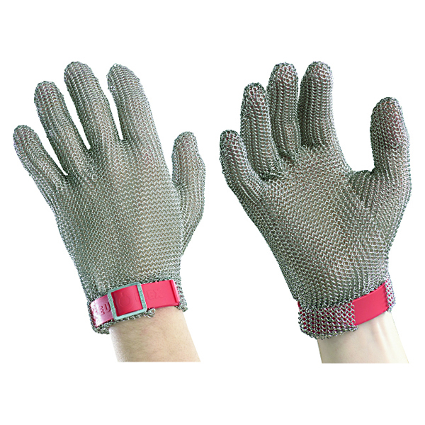 weiß Euroflex Kettenhandschuh Stechschutzhandschuh mit 19 cm Stulpe Gr S NEU 